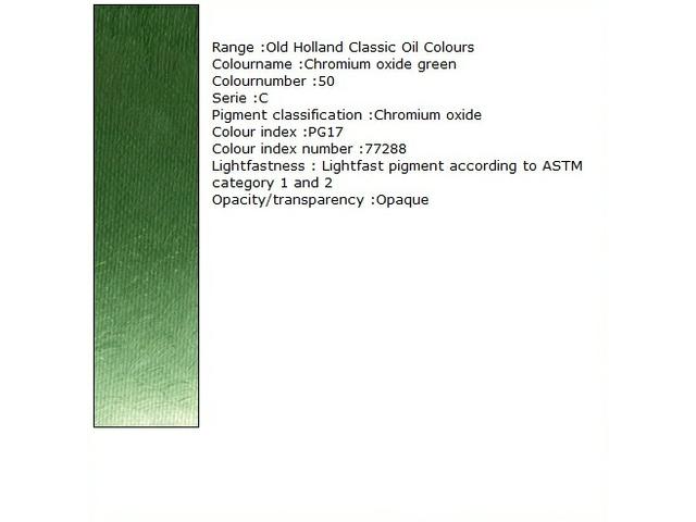 OLD HOLLAND ÖLFARBE C050 40ML CHROMIUM OXIDE GREEN 1