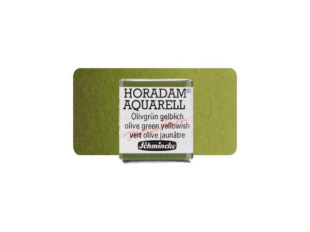 SCHMINCKE HORADAM AQUARELL 1/2 NAPF S2 525 OLIVGRÜN GELBLICH 1