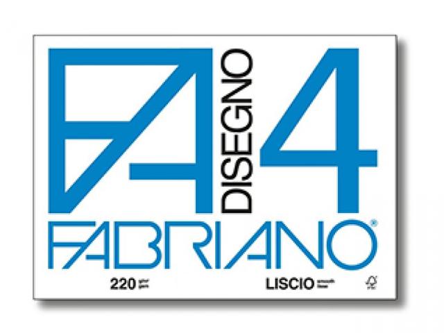 FABRIANO DISEGNO 4 AQUARELLPAPIER 50X70CM GRAIN FIN LISCIO 1