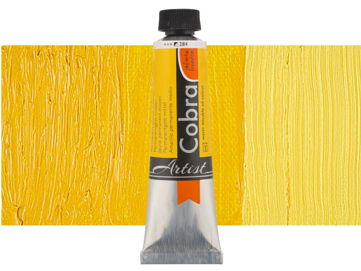 COBRA ARTIST WASSERVERMALBARE ÖLFARBE 40ML 284 PERMANENT GELB MITTEL 1