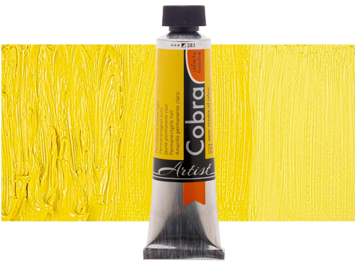COBRA ARTIST WASSERVERMALBARE ÖLFARBE 40ML 283 PERMANENTGELB HELL 1