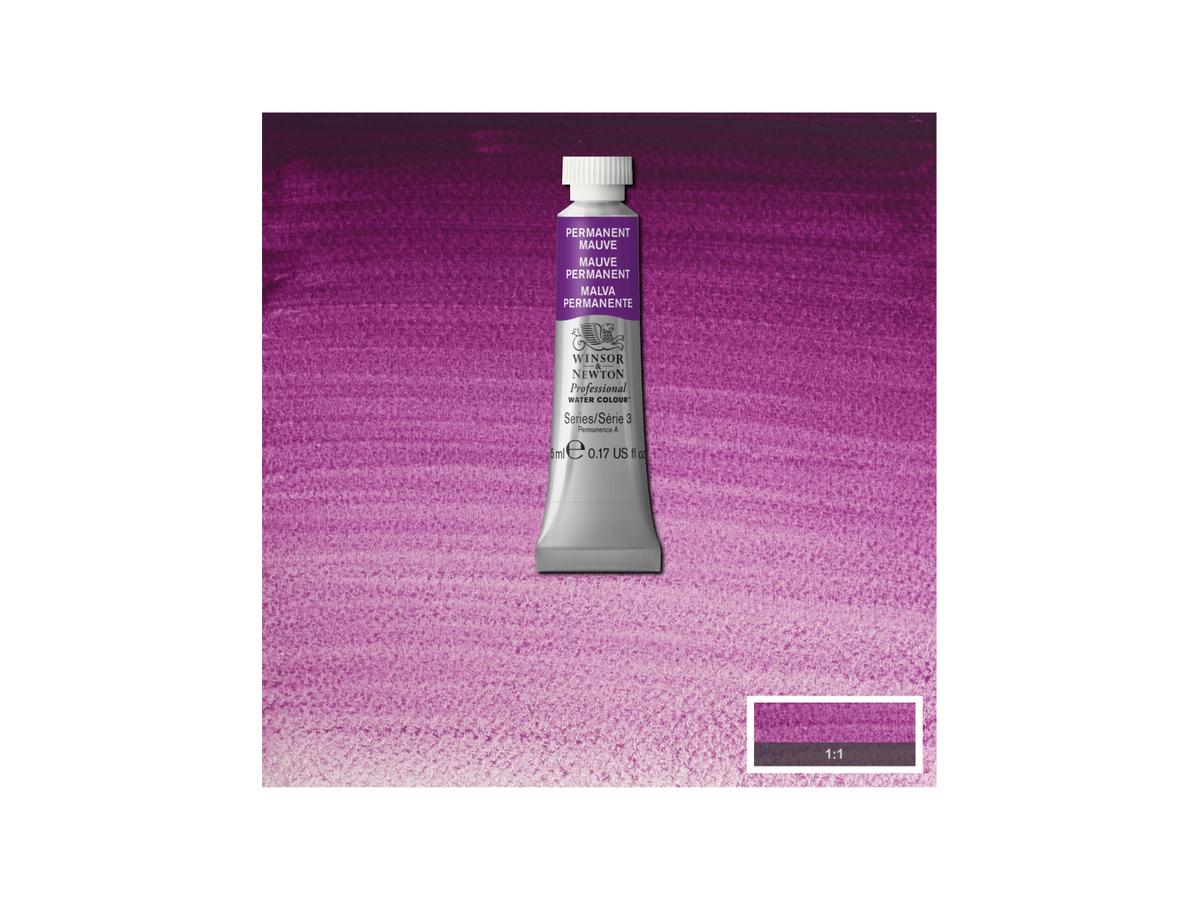 WINSOR & NEWTON AQUARELLFARBE 5ML 491 PERMANENT MAUVE 1