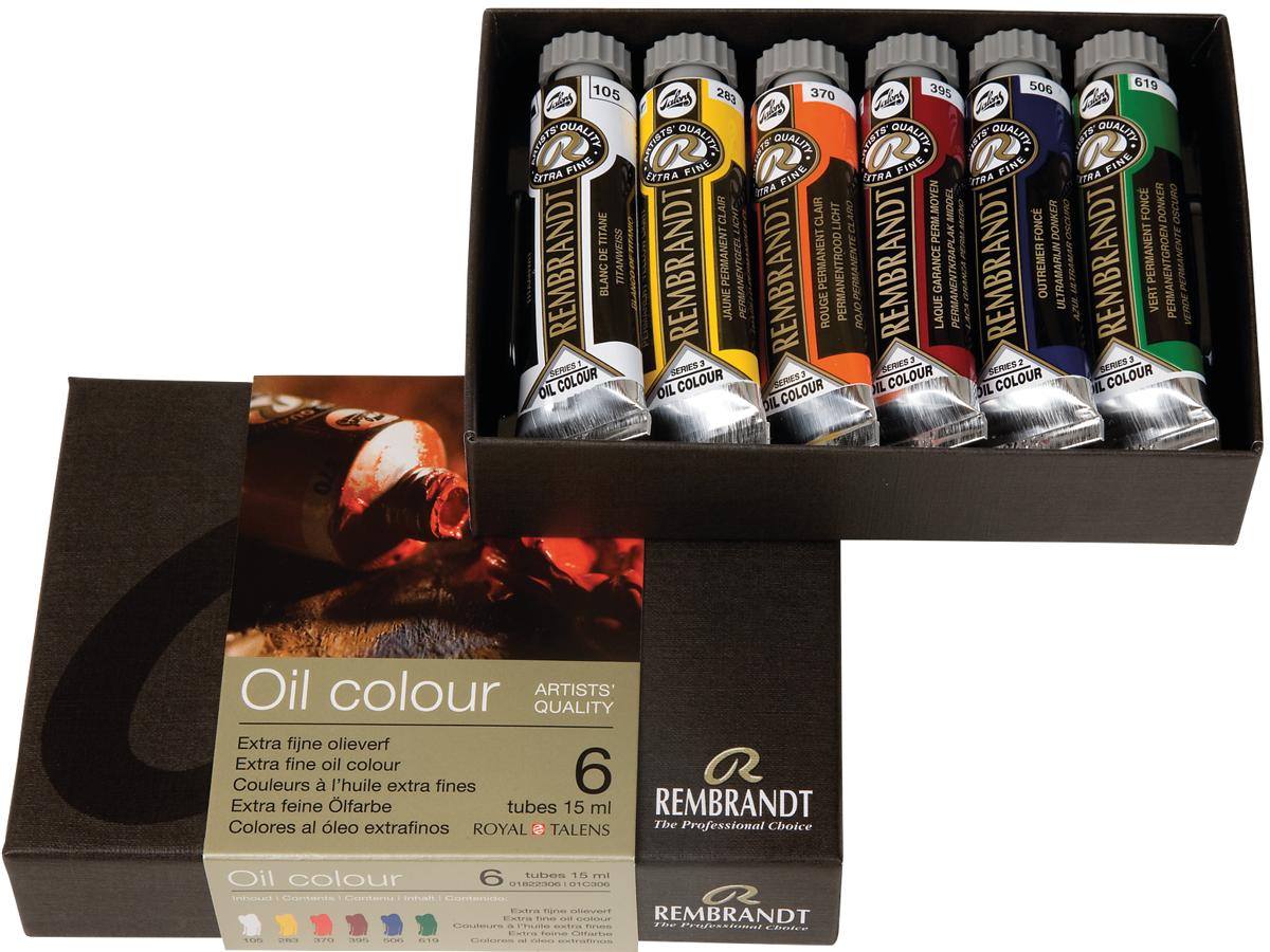TALENS REMBRANDT ÖLFARBENSET 6X15ML 1