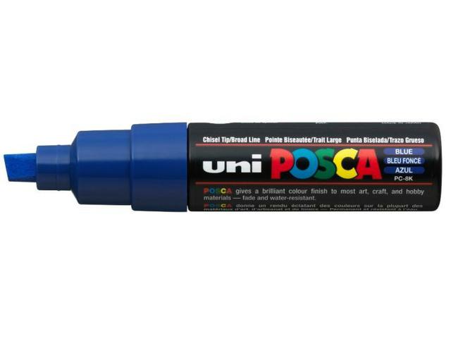 UNI POSCA PC8BF BLAUW BREIT 1