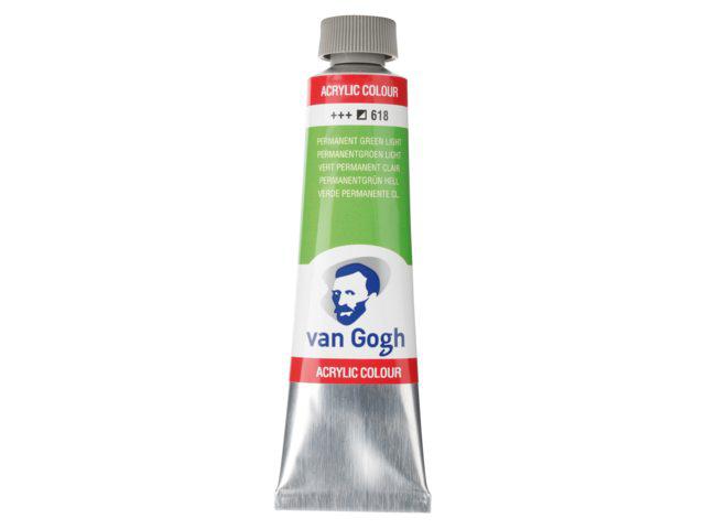 VAN GOGH ACRYL 40ML 618 PERMANENT GRÜN HELL 1