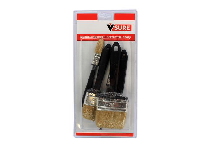 VCB PINSELSET FÜR POLYESTER- U. EPOXYHARZE 5 STÜCK 1