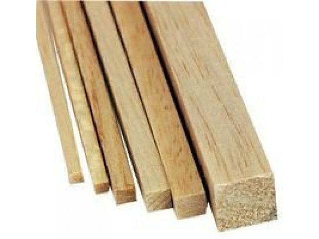 BALSA HOLZ VIERECKIG 20X20MM 1METER IBL 20X20 1