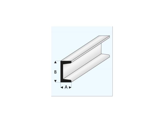 U-PROFIL (A=)5,00X(B=)10,0MM 1METER 412-59 1