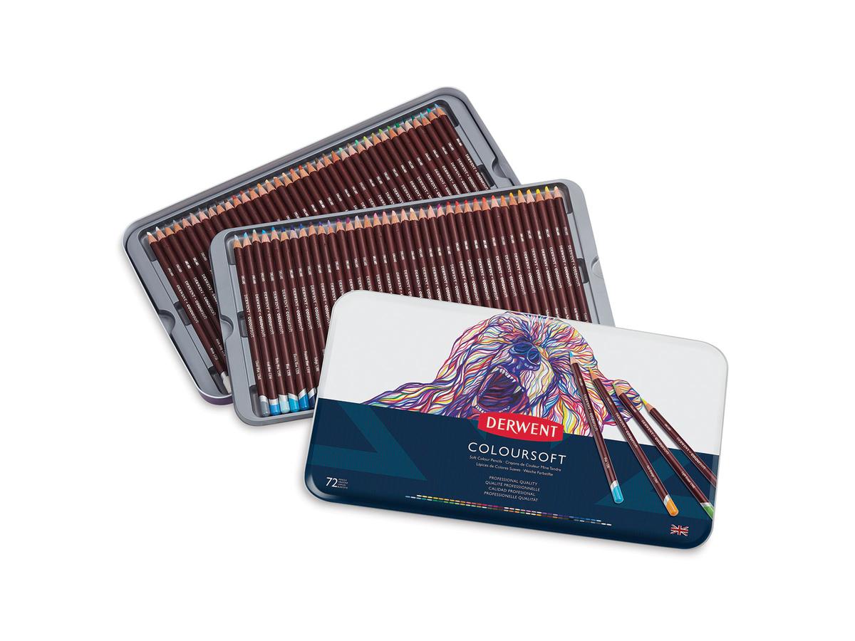DERWENT COLOURSOFT BUNTSTIFTE 72ER METALLKASTEN 1