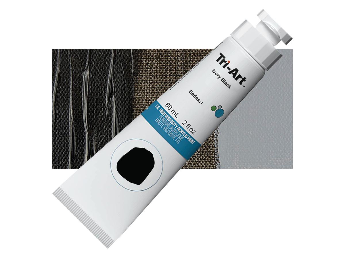 TRI-ART ACRYLFARBE 60ML S1 ELFENBEINSCHWARZ 1