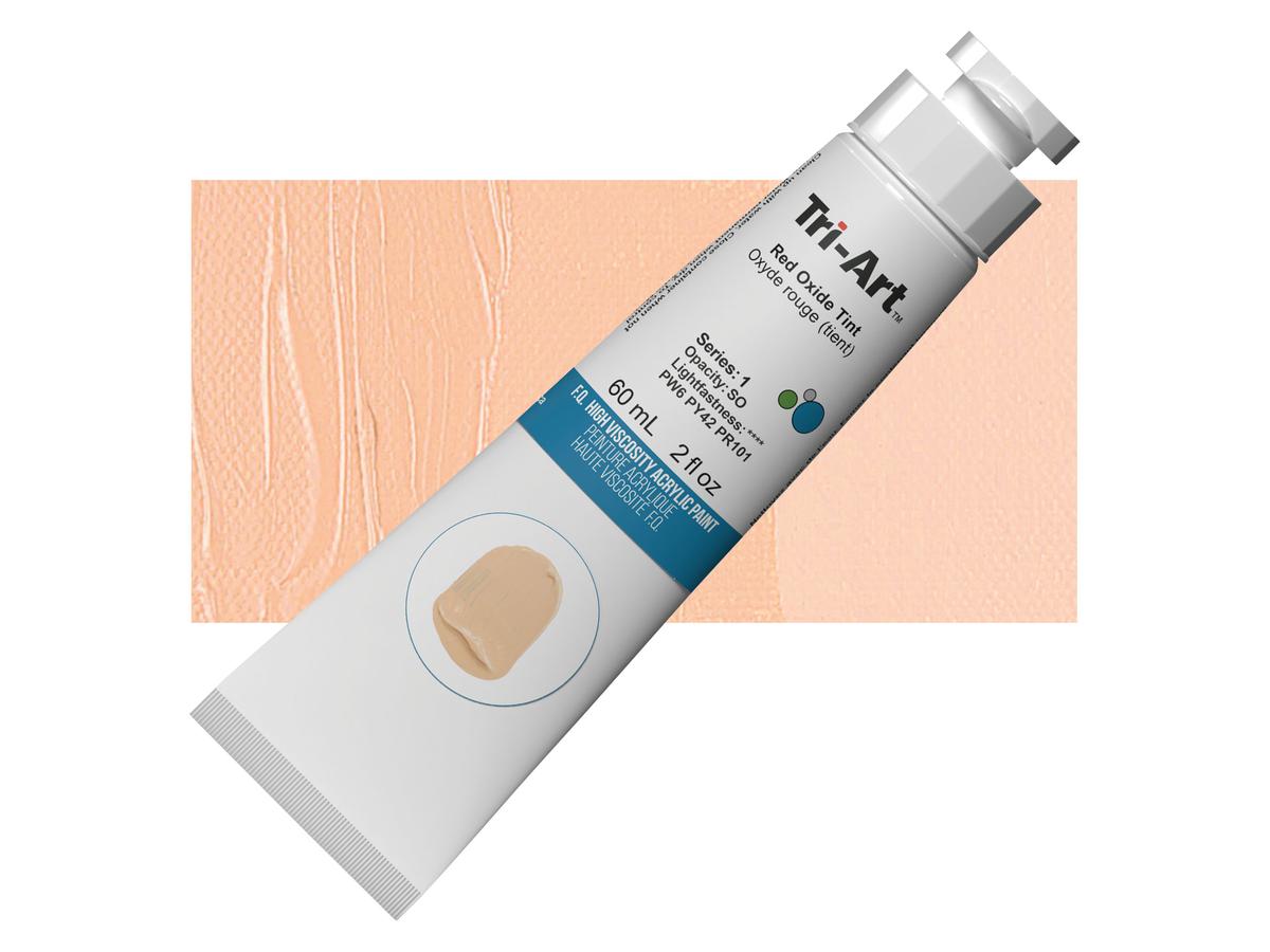 TRI-ART ACRYLFARBE 60ML S1 OXID ROT TON 1