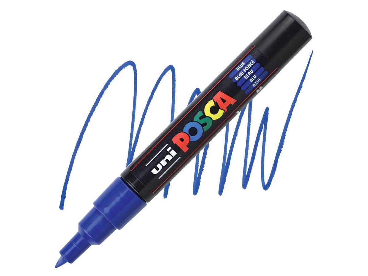 UNI POSCA PC1MCBF BLAU EXTRA FEIN 1