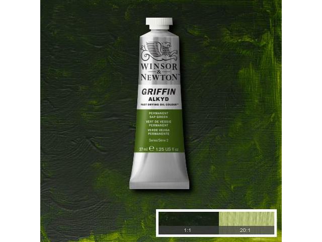 WINSOR & NEWTON GRIFFIN ALKYD 37ML S2 503 PERMANENT SAPGREEN 1