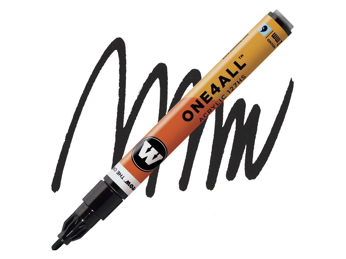 MOLOTOW ONE4ALL MARKER 127HS 180 2MM SIGNAL BLACK 1