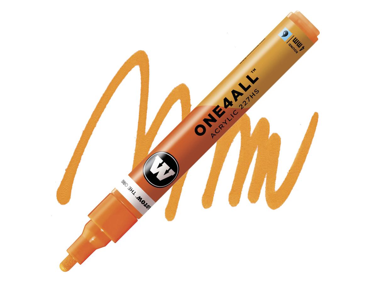 MOLOTOW ONE4ALL MARKER 227HS 218 4MM NEON ORANGE FLUOR 1