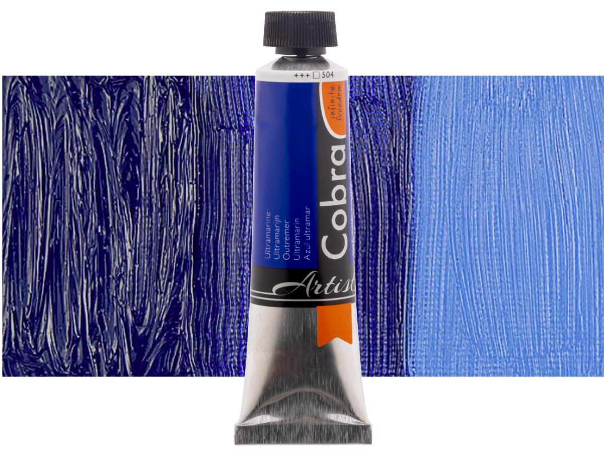 COBRA ARTIST WASSERVERMALBARE ÖLFARBE 40ML 504 ULTRAMARIN 1