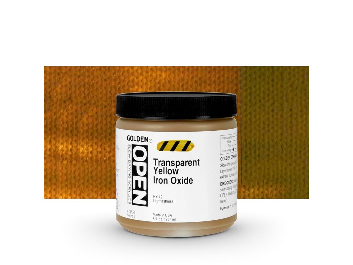 GOLDEN OPEN ACRYLIC 237ML 7386 S3 OPEN TRANSPARANT YELLOW IR 1