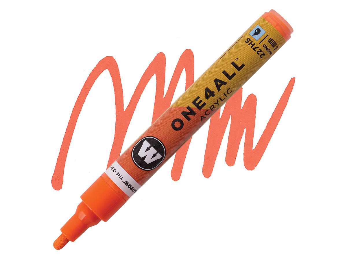 MOLOTOW ONE4ALL MARKER 227HS 085 4MM DARE ORANGE 1