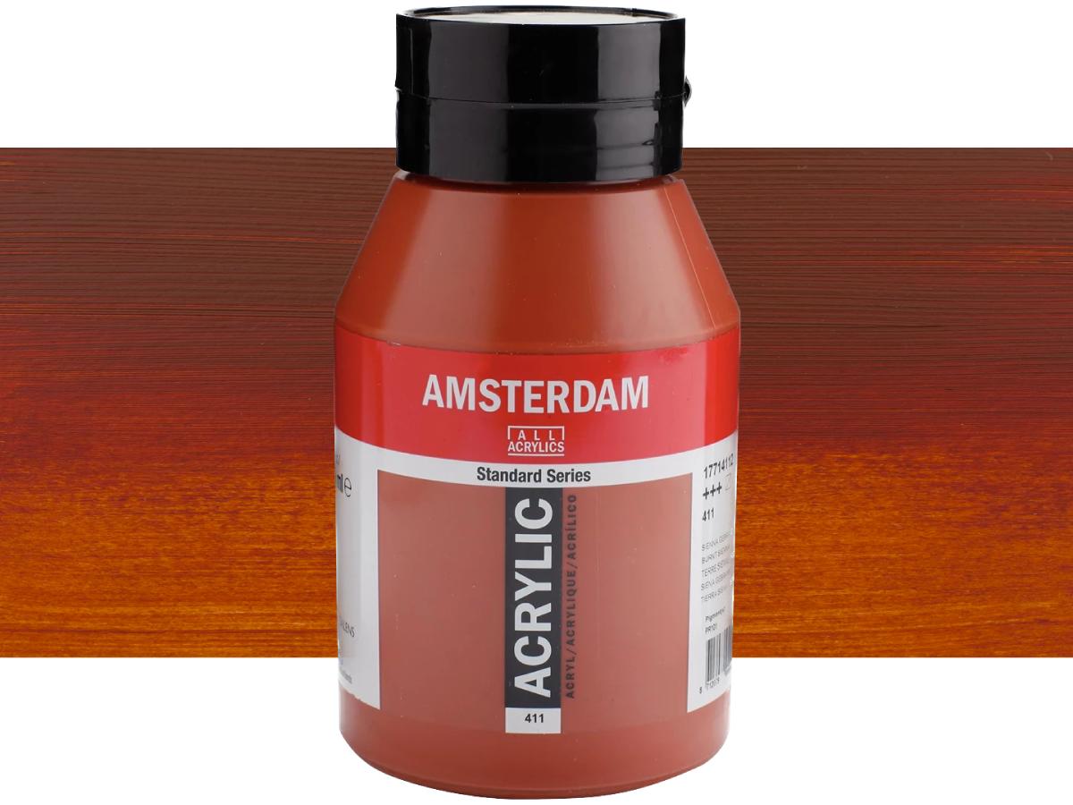 TALENS AMSTERDAM STANDARD ACRYL 1LTR 411 SIENA GEBRANNT 1