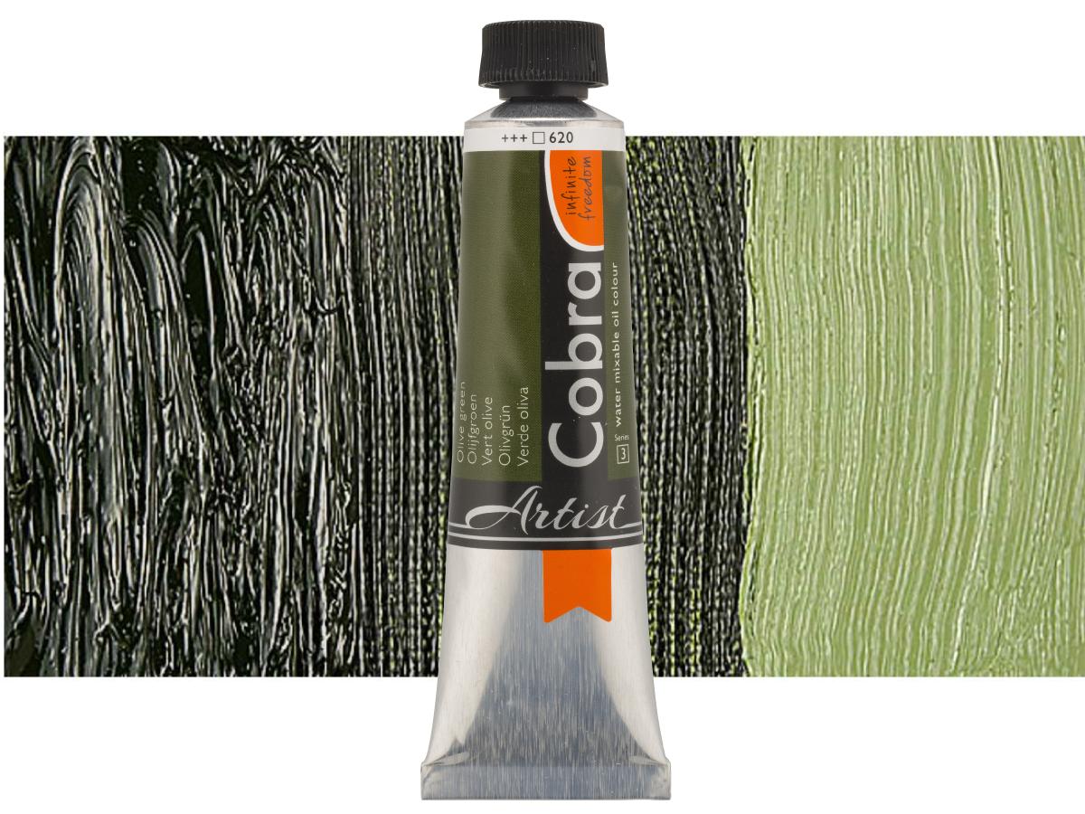 COBRA ARTIST WASSERVERMALBARE ÖLFARBE 40ML 620 OLIVGRÜN 1