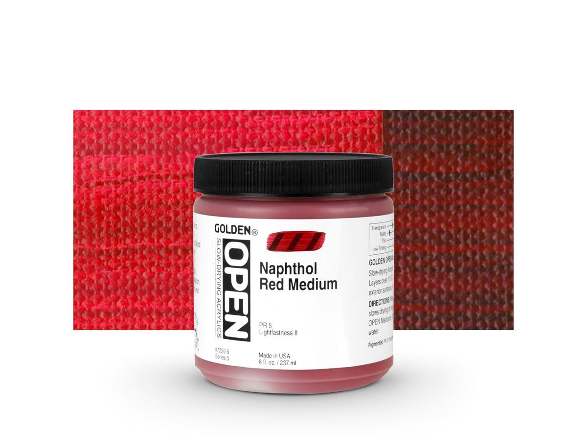GOLDEN OPEN ACRYLIC 237ML 7220 S5 OPEN NAPHTOL RED MEDIUM 1
