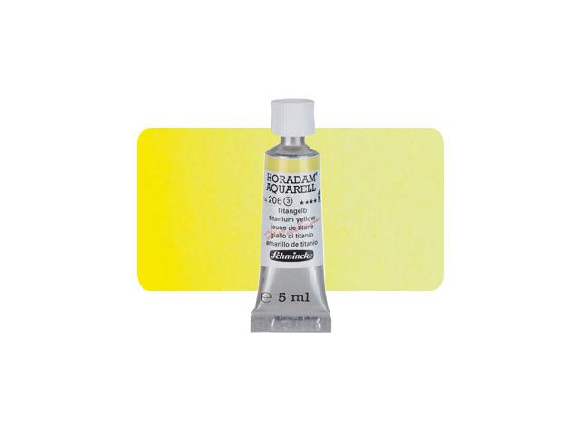SCHMINCKE HORADAM AQUARELL TUBE 5ML S3 206 TITANGELB 1
