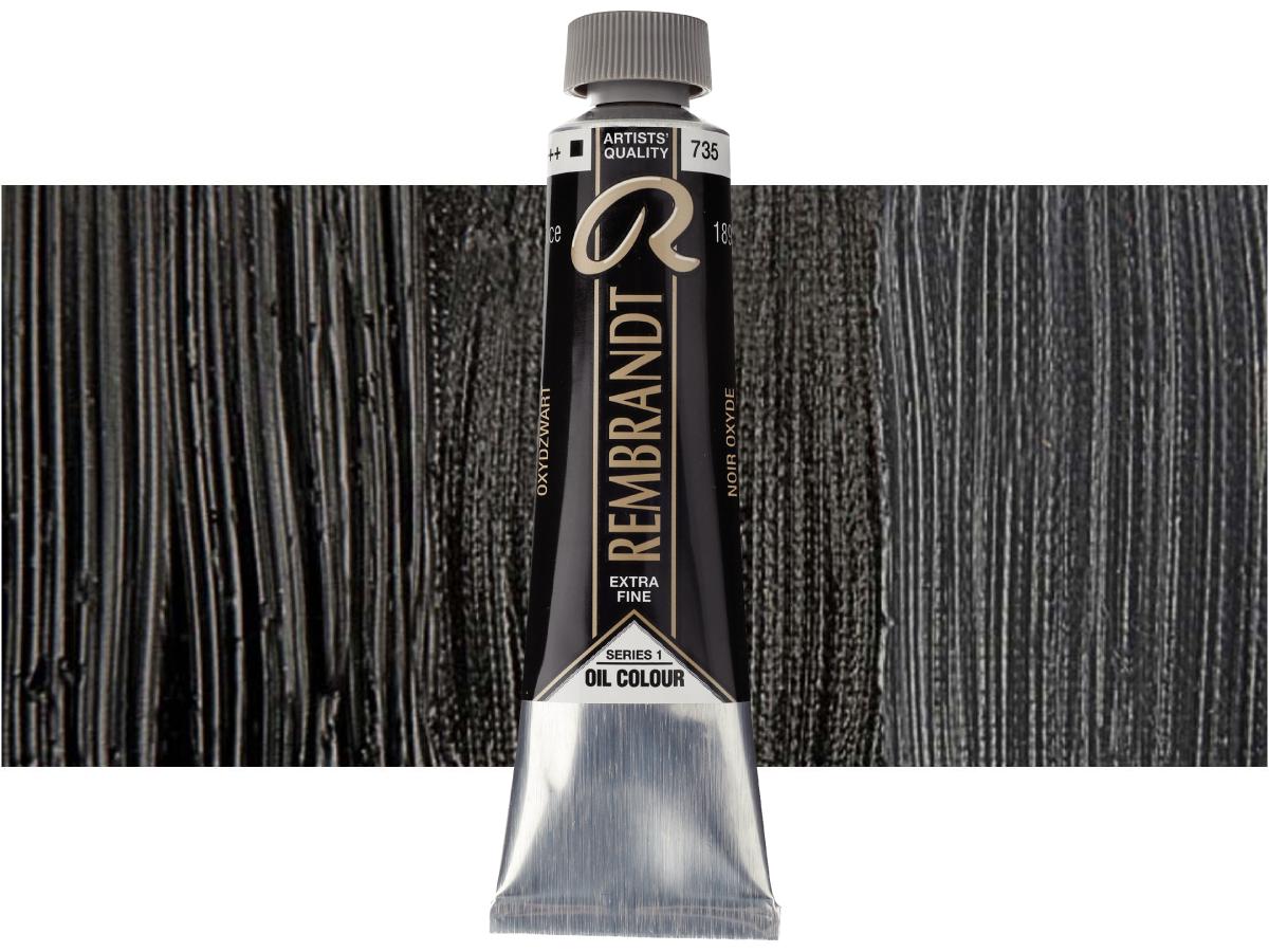TALENS REMBRANDT ÖLFARBE 40ML OXIDSCHWARZ 735 1