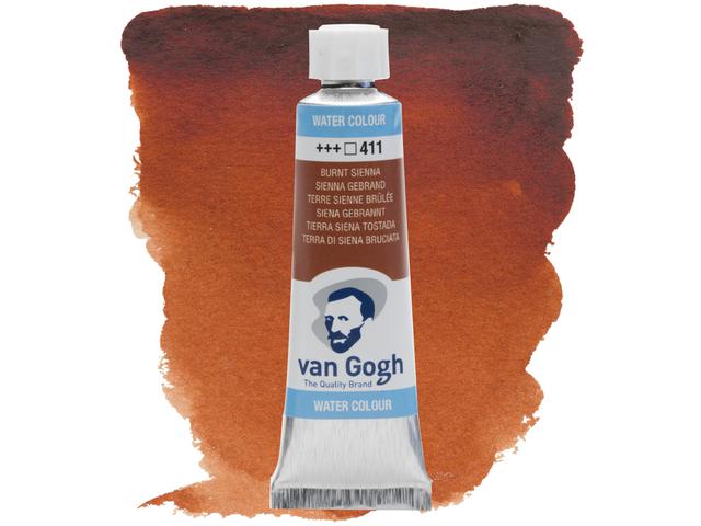 VAN GOGH 10ML AQUARELLFARBE 411 SIENA GEBRANNT 1