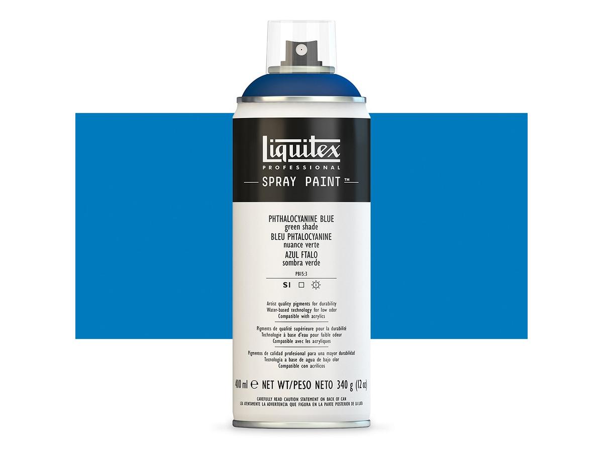 LIQUITEX SPRAY PAINT 400ML PHTHALO BLUE (GREEN SHADE) 1