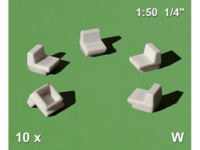 1:50 SESSEL WEISS 10 STÜCK 55.17041.10 1