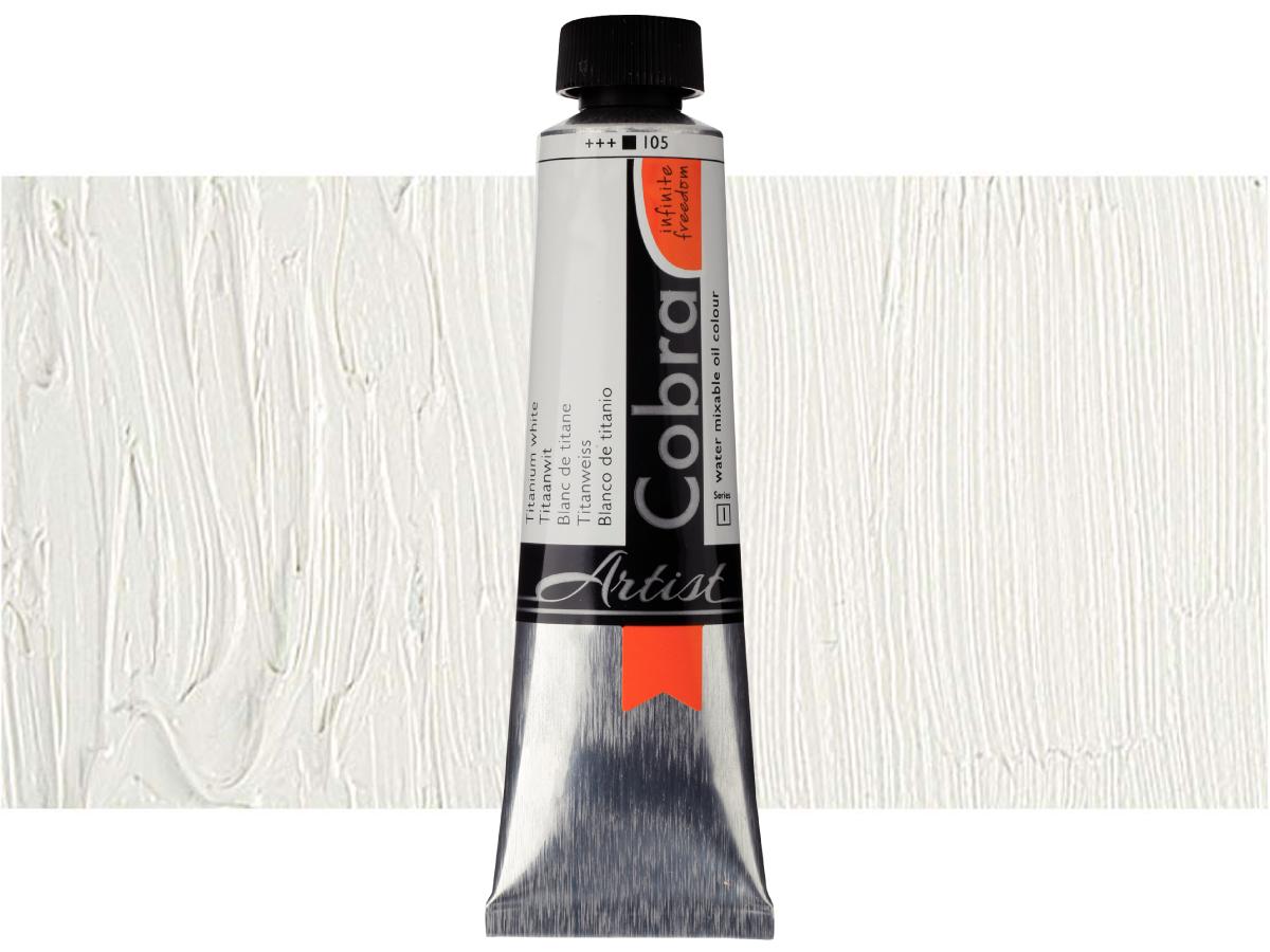COBRA ARTIST WASSERVERMALBARE ÖLFARBE 40ML 105 TITANWEISS 1