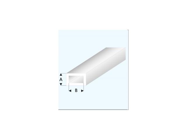 PROFIEL GLASHELDER BUIS WIT (A=)3,0X6,0MM 33CM 439-55/3 1