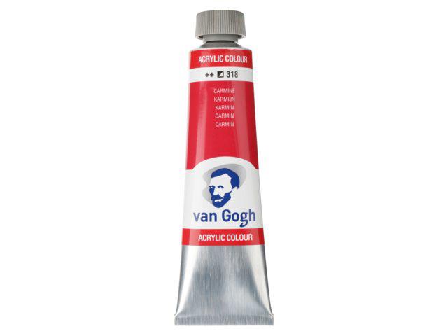 VAN GOGH ACRYL 40ML 318 KARMINROT 1