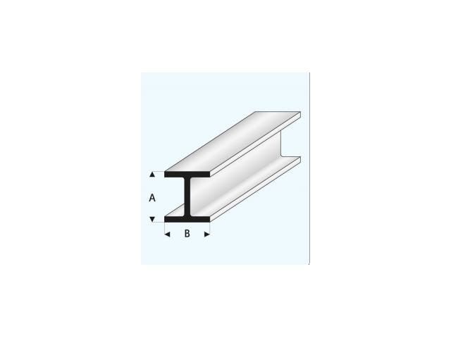 H-PROFIL (A=)3,5X(B=)3,5MM 1METER 415-55 1