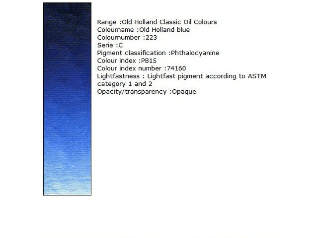 OLD HOLLAND ÖLFARBE C223 40ML OLD HOLLAND BLUE 1