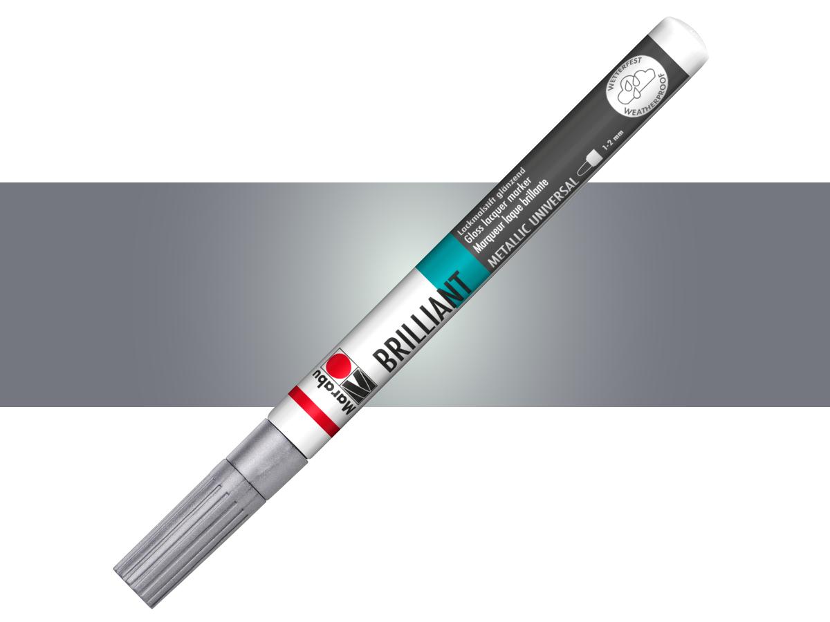 MARABU BRILLIANT PAINTER 1-2MM 082 SILBER 1