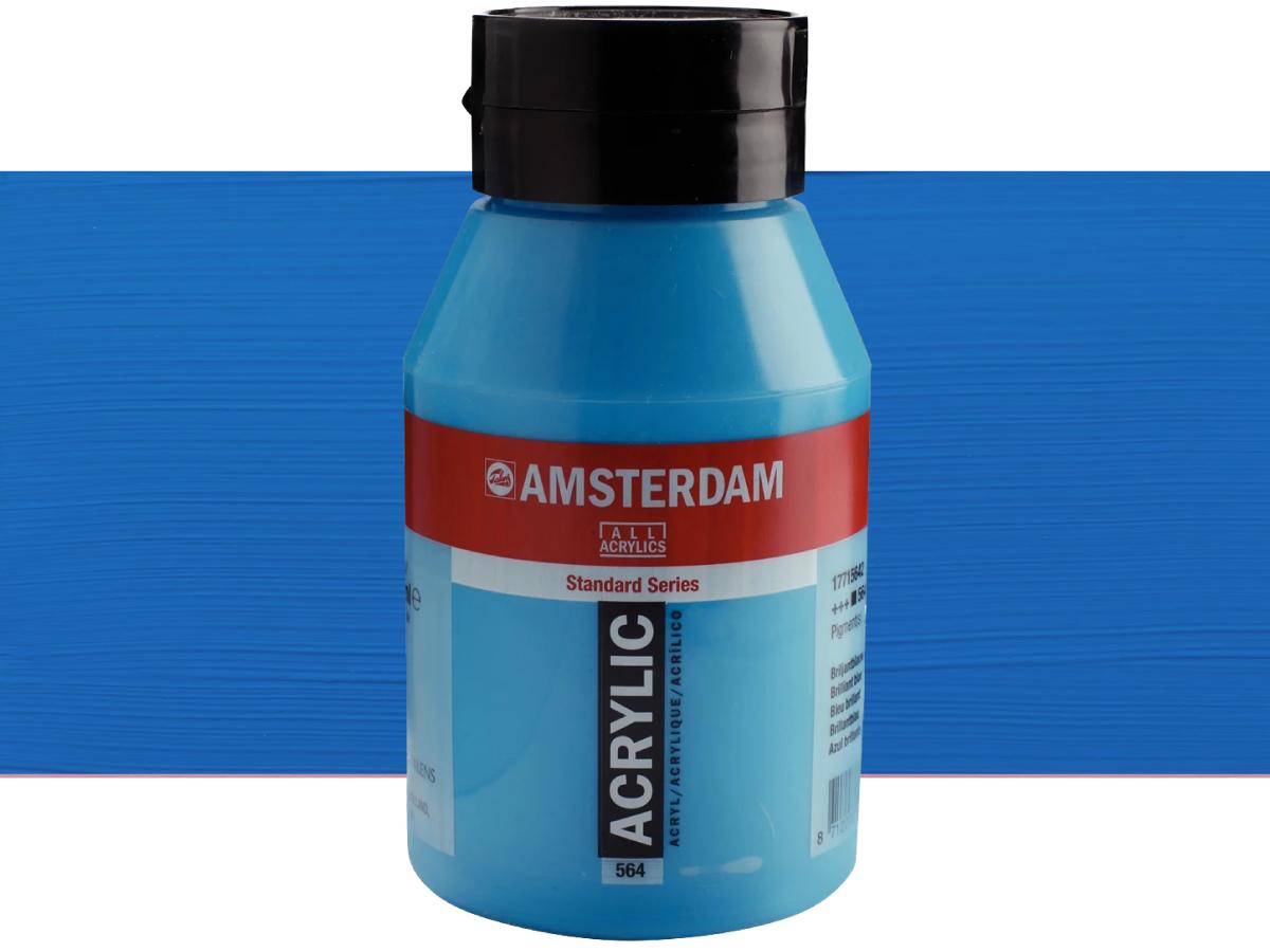 TALENS AMSTERDAM STANDARD ACRYL 1LTR 564 BRILLANTBLAU 1