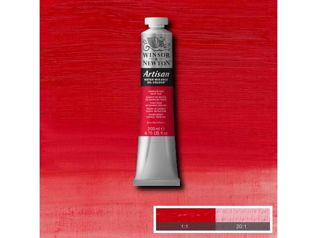 WINSOR & NEWTON ARTISAN 200ML 098 KADMIUMROT DUNKEL FARBTON 1