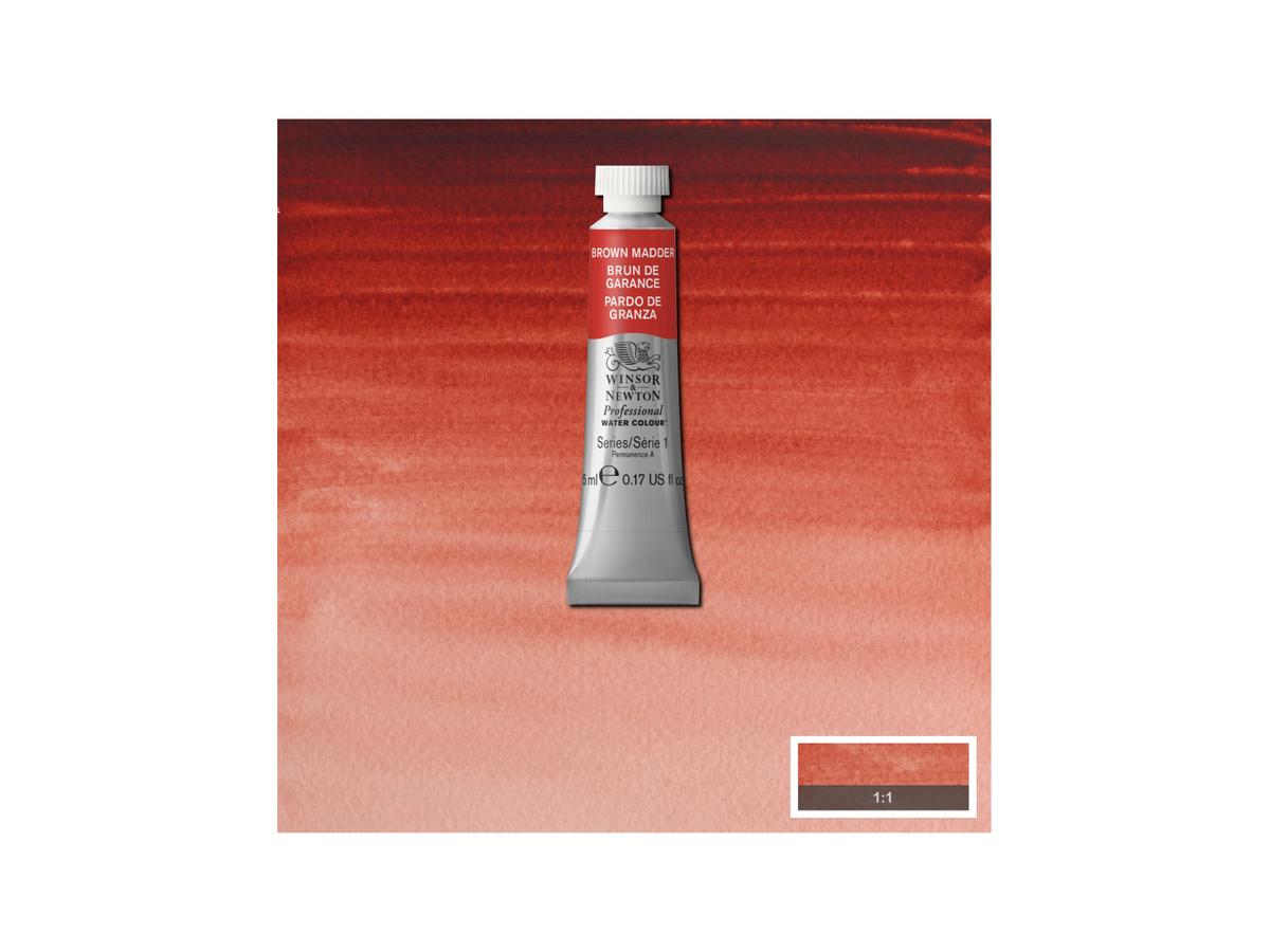 WINSOR & NEWTON AQUARELLFARBE 5ML 056 KRAPPLACK BRAUN 1
