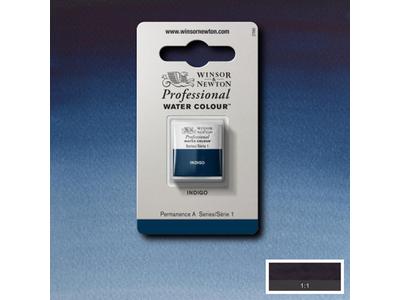 WINSOR & NEWTON AQUARELLFARBE 1/2 NÄPF S1 322 INDIGO 1