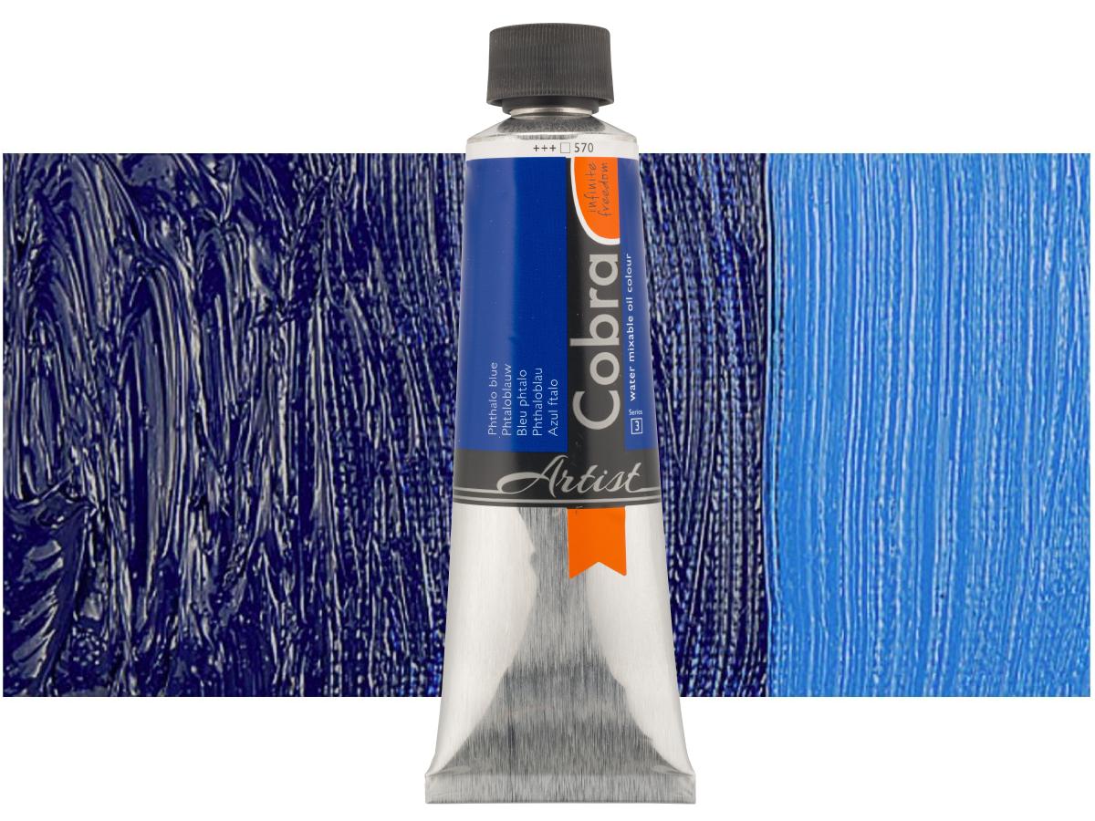 COBRA ARTIST WASSERVERMALBARE ÖLFARBE 150ML 570 PHTHALOBLAU 1