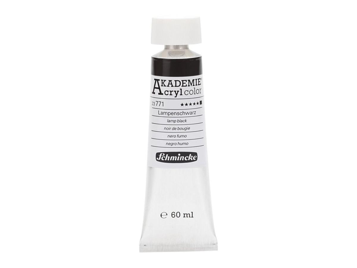 SCHMINCKE AKADEMIE ACRYL COLOR 60ML S1 771 LAMPENSCHWARZ 1
