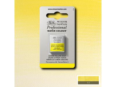 WINSOR & NEWTON AQUARELLFARBE 1/2 NÄPF 348 ZITRONENGELB D. 1