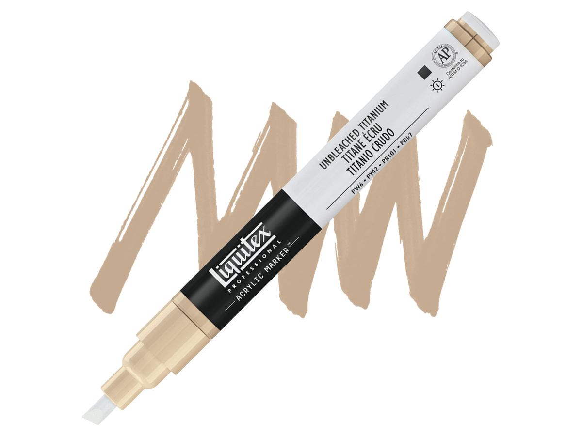 LIQUITEX ACRYL MARKER 0434 2MM UNBLEACHED TITANIUM 1