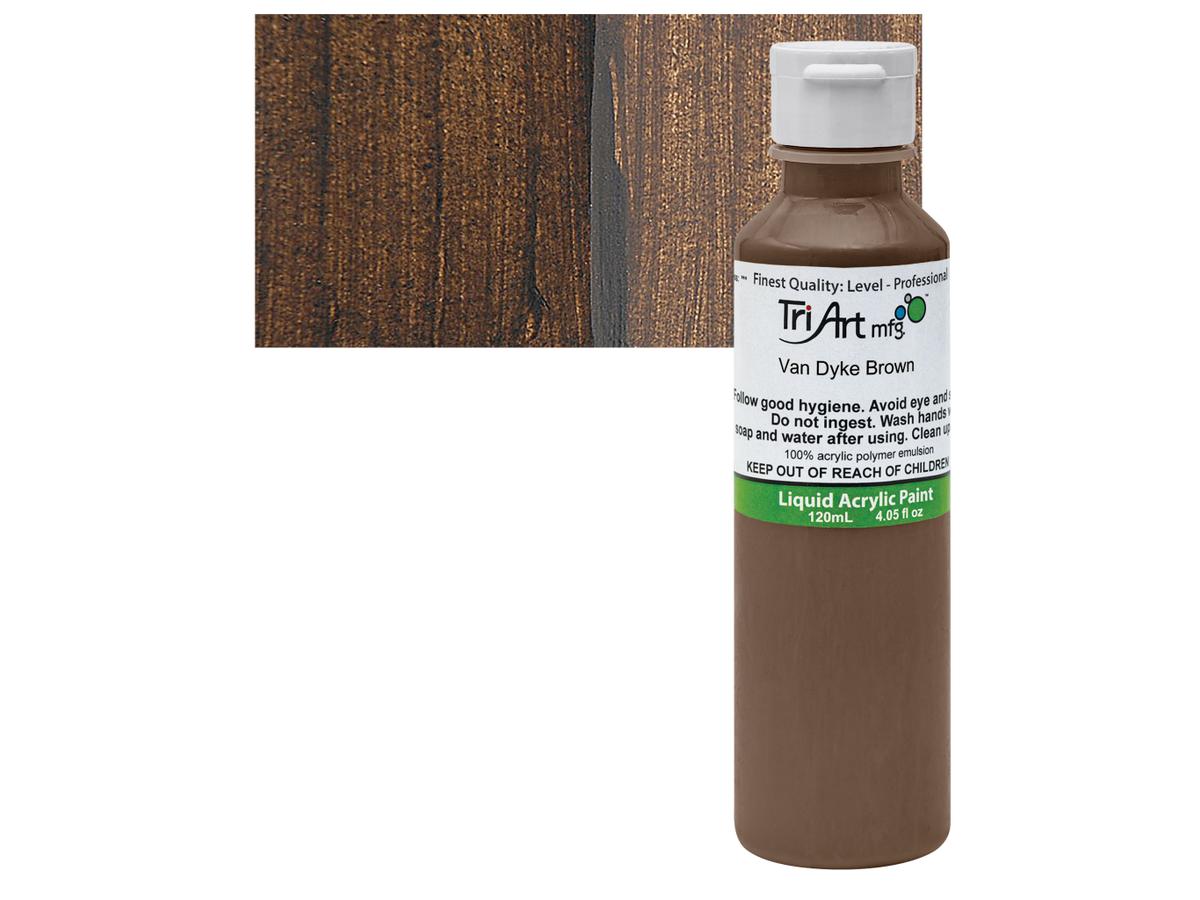 TRI-ART LIQUID 120ML 411 S4 VAN DYKE BROWN 1