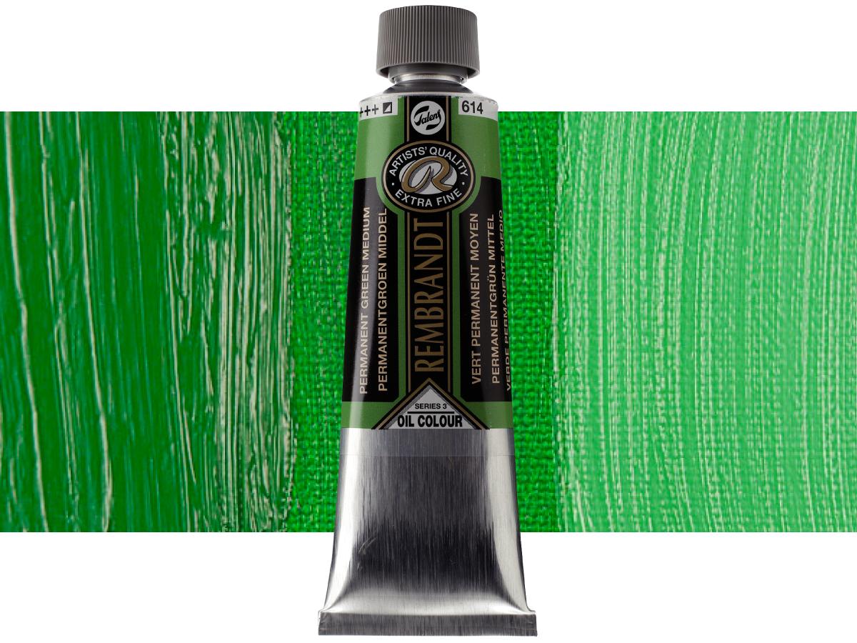 TALENS REMBRANDT ÖLFARBE 150ML PERMANENTGRÜN MITTEL 614 1