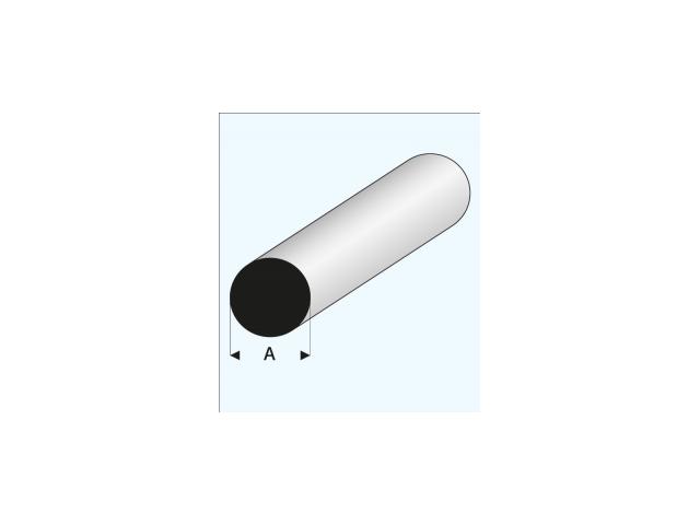 PROFIL RUND MASSIV WEISS (A=)4,5MM 1METER 400-59 1