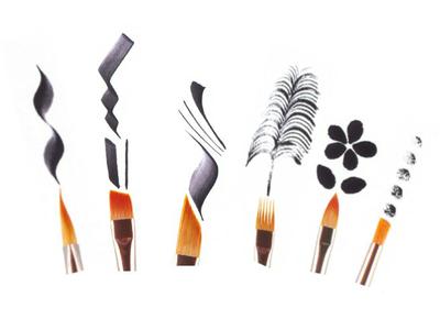 VAN BEEK SHODO-SET (6 DLG) KALLIGRAPHYPINSELN 1