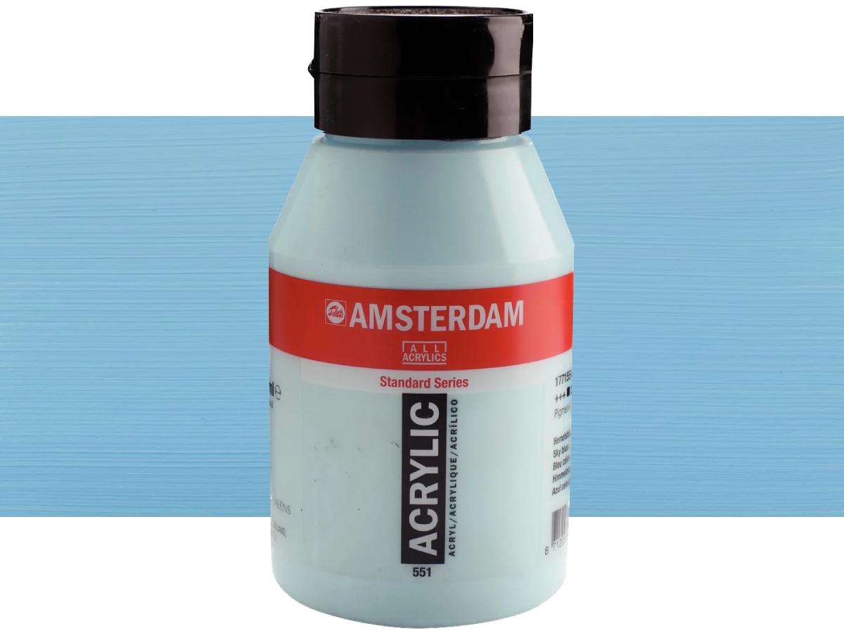 TALENS AMSTERDAM STANDARD ACRYL 1LTR 551 HIMMELBLAU HELL 1
