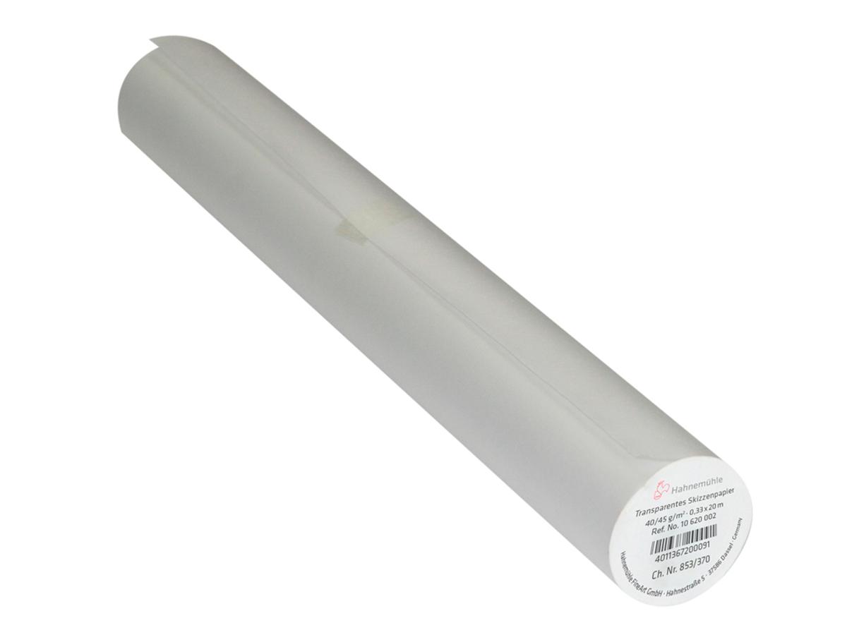 HAHNEMUHLE TRANSPARENTES SKIZZENPAPIER AUF ROLLE 0,33X 50MTR 40/45GR 1